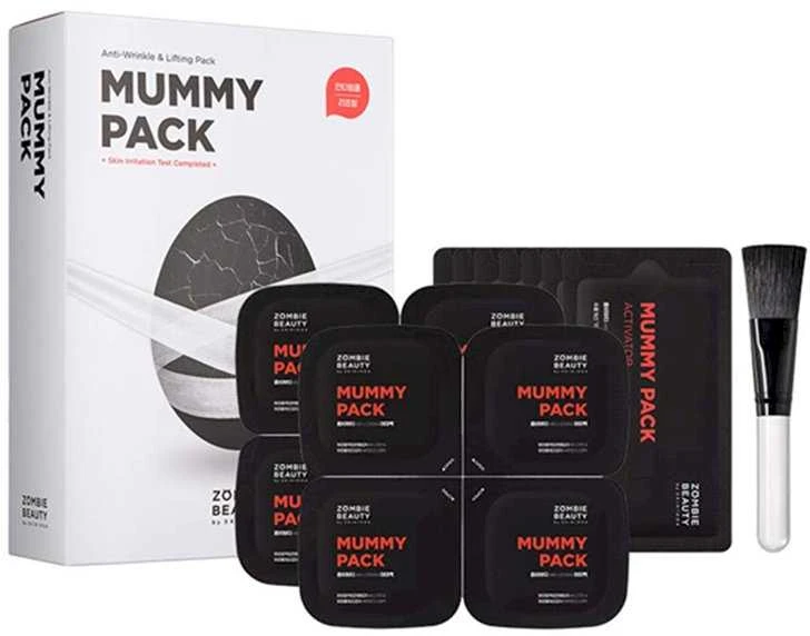 SKIN1004 Zombie Beauty Mummy Pack Senėjimą stabdančių veido kaukių rinkinys