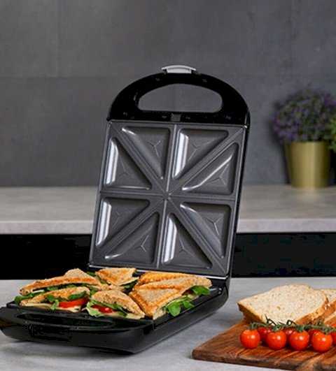 Sumuštinių keptuvas Cecotec sumuštinių keptuvė | Rock'nToast Family 3in1 | 1500 W | Lėkščių skaičius: 3 | Juodas