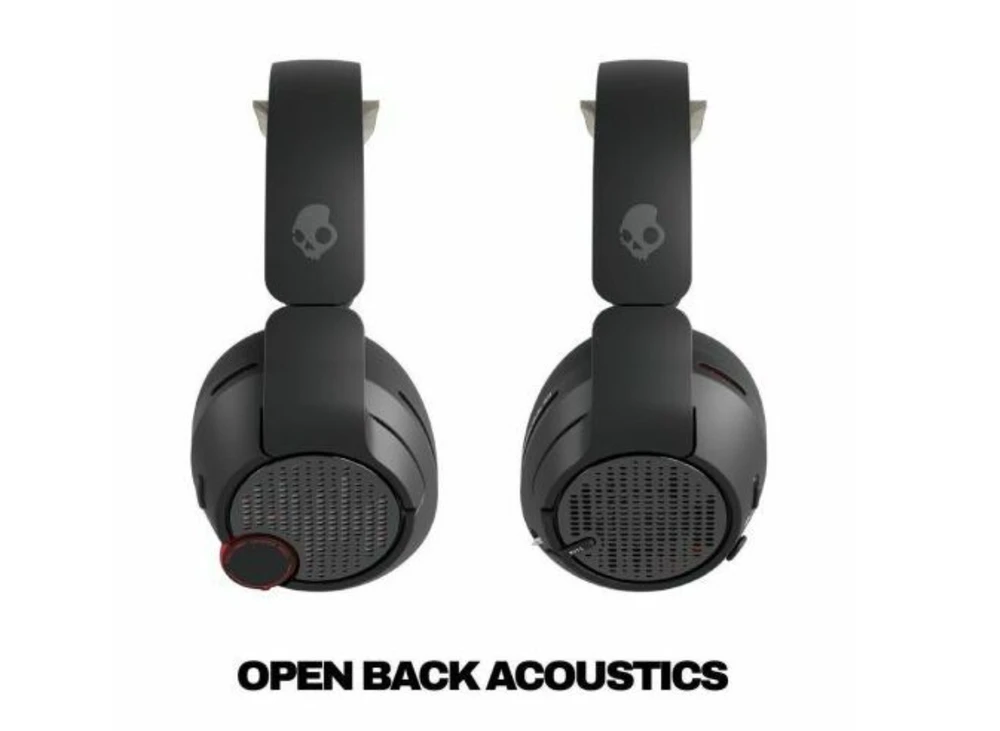 Skullcandy Crusher PLYR 720 Bluetooth Belaidės Over-ear Ausinės with Mic, BT 5.3, skirta PS5, Nintendo Switch, Juodas EU (S6PCW-T963)