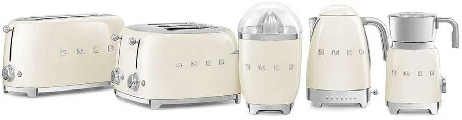 Smeg Citrusinių vaisių sulčiaspaudė CJF11CREU, blizgi kreminė spalva