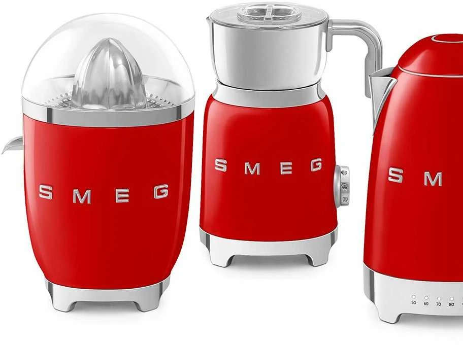 Smeg Citrusinių vaisių sulčiaspaudė CJF11RDEU, blizgi raudona spalva