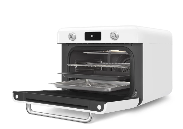 SMEG COF01WHEU balta kombinuota stalinė garinė orkaitė