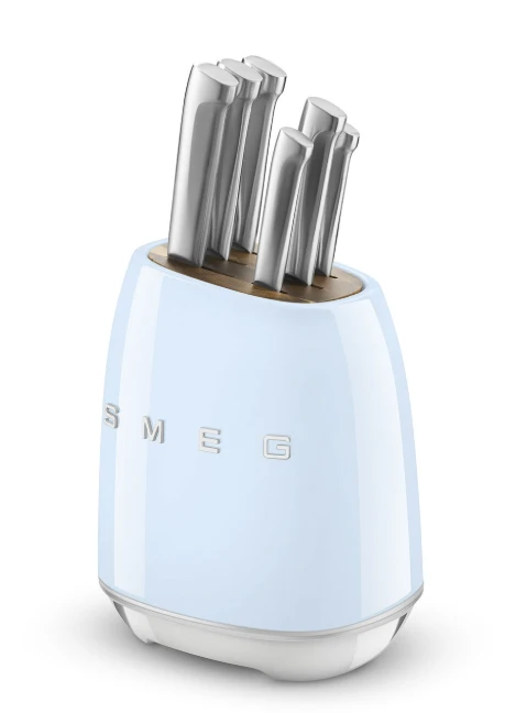 SMEG KNIFE BLOCK 50's STYLE PASTEL Mėlynas KBSF02PB