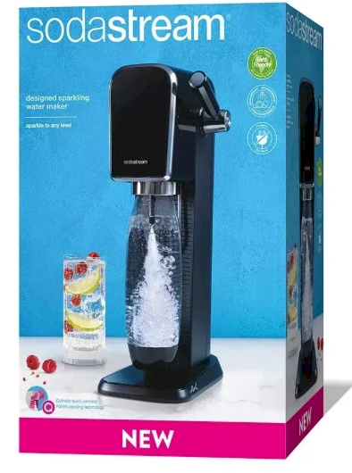 Gazuotų gėrimų gaminimo aparatas SodaStream Art, Juodas