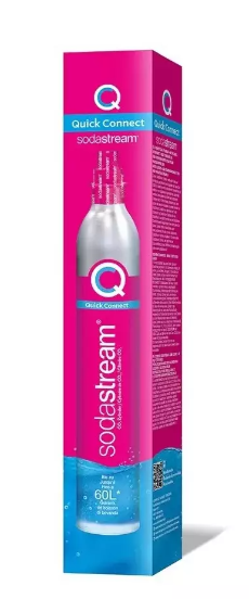 SodaStream Quick Connect CO2 angliarūgštės cilindras 60L, rožinis
