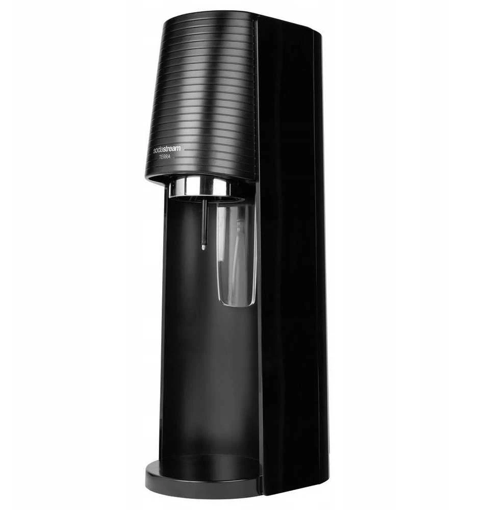 Gazuotų gėrimų gaminimo aparatas SodaStream Terra, juodas