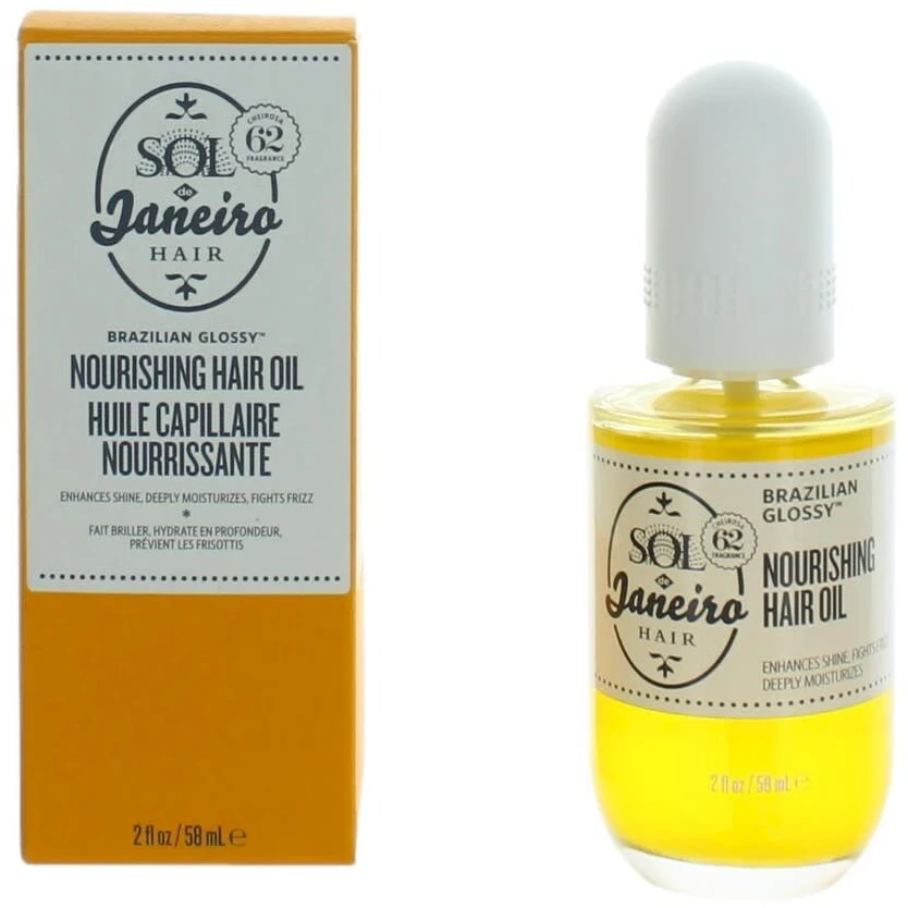 Sol De Janeiro Brazilian Glossy maitininantis Hair Oil plaukų aliejus, 58 ml