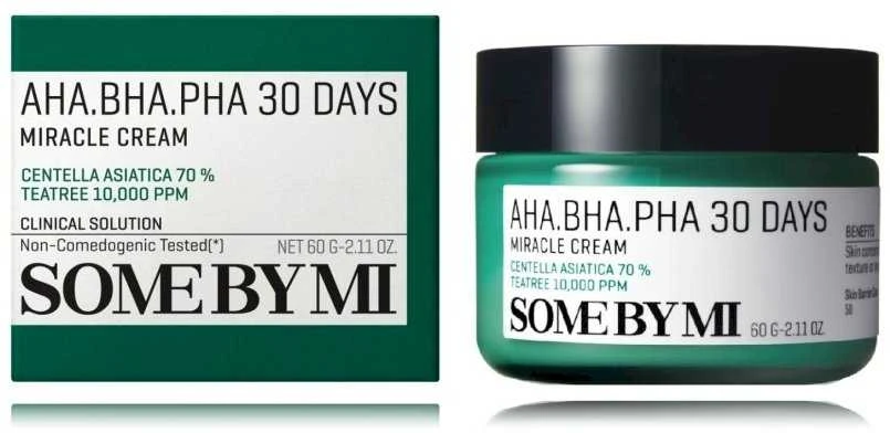 Some By Mi AHA BHA PHA 30 Days Miracle Cream Veido kremas, 60 g