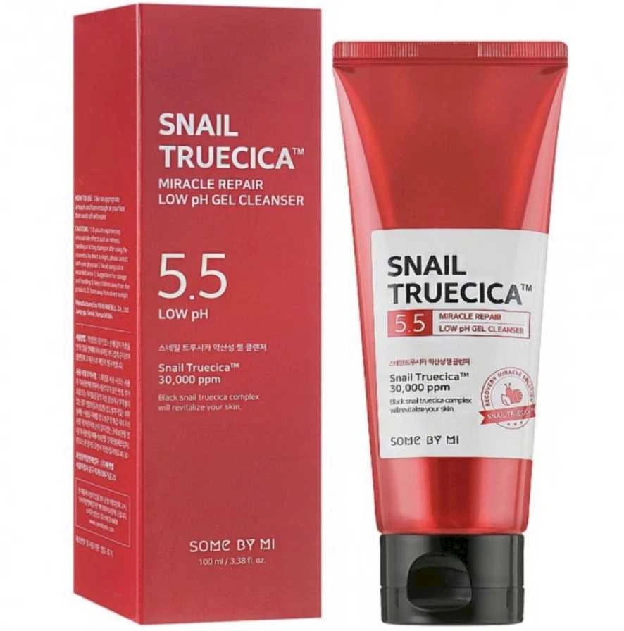 Veido prausiklis SOME BY MI SNAIL TRUECICA MIRACLE REPAIR LOW pH GEL CLEANSER [100ml]-100ml