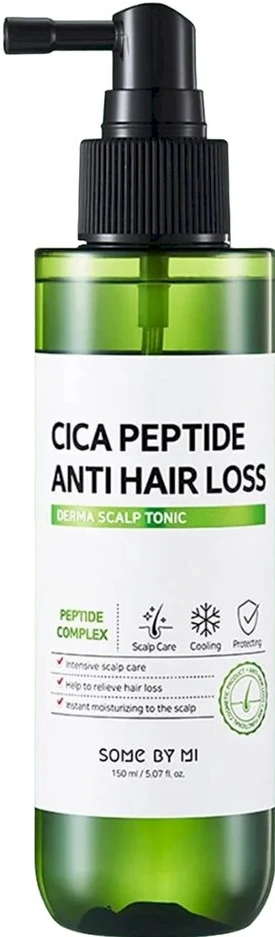 „Some By Mi Cica Peptide Anti Hair Loss Derma Scalp Tonikas“ nenuplaunama plaukų priežiūra, 150 ml