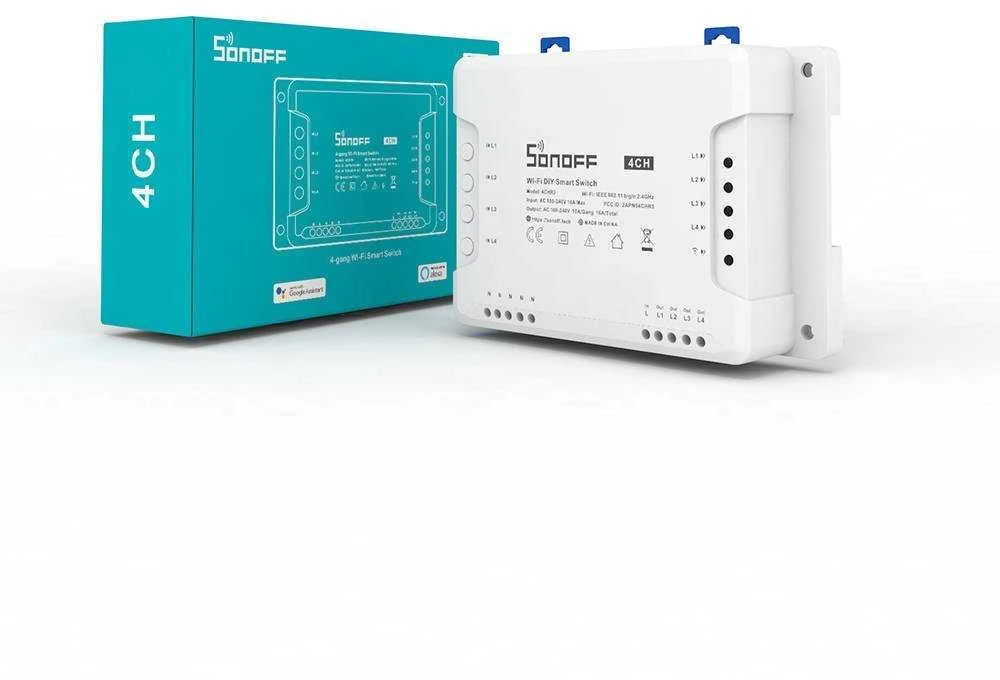 Sonoff PRO R3 4-kanalų išmani relė valdoma WiFi + RF - 230VAC 2200W