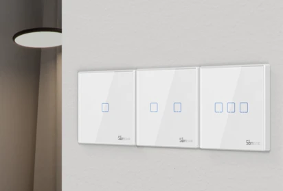 Sonoff belaidis 433MHz išmanusis sieninis jungiklis T2EU2C-RF 2 kanalų