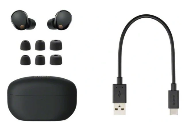 Sony WF-1000XM5 Earbuds Belaidės ausinės, ANC, belaidis įkrovimas, Juodos spalvos