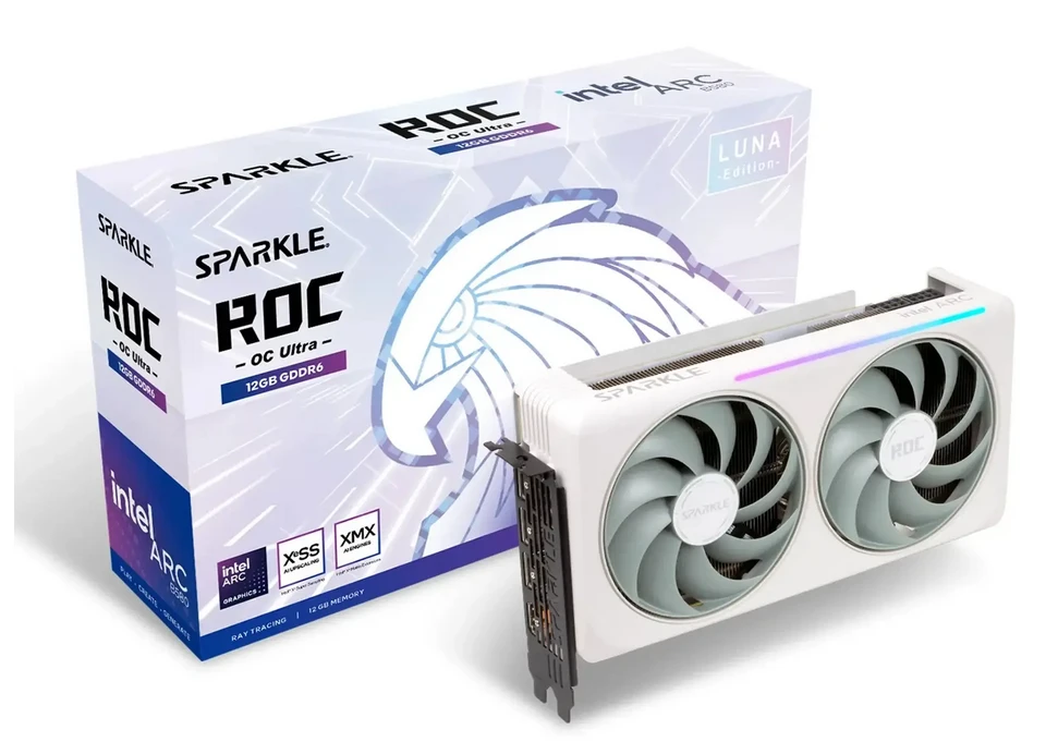 Vaizdo plokštė SPARKLE Intel Arc B580 ROC Luna OC U12G graphics card