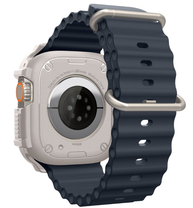 Apple Watch Ultra 1 / 2 (49mm) Spigen Rugged Armor beige dėklas laikrodžiui