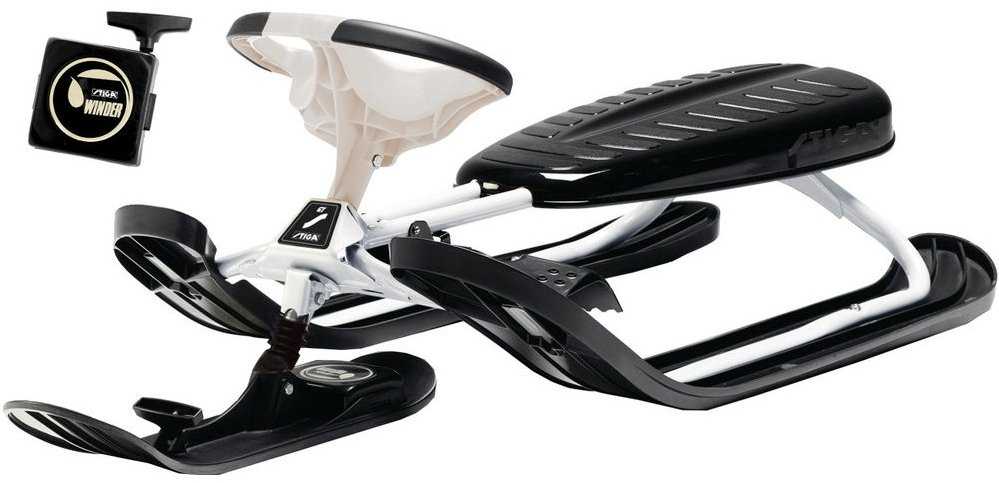 Stiga Snowracer Supreme GT -kelkka, valkoinen