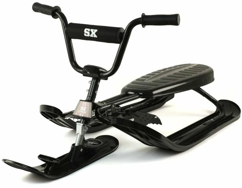 Stiga Snowracer SX Pro -rattikelkka, musta