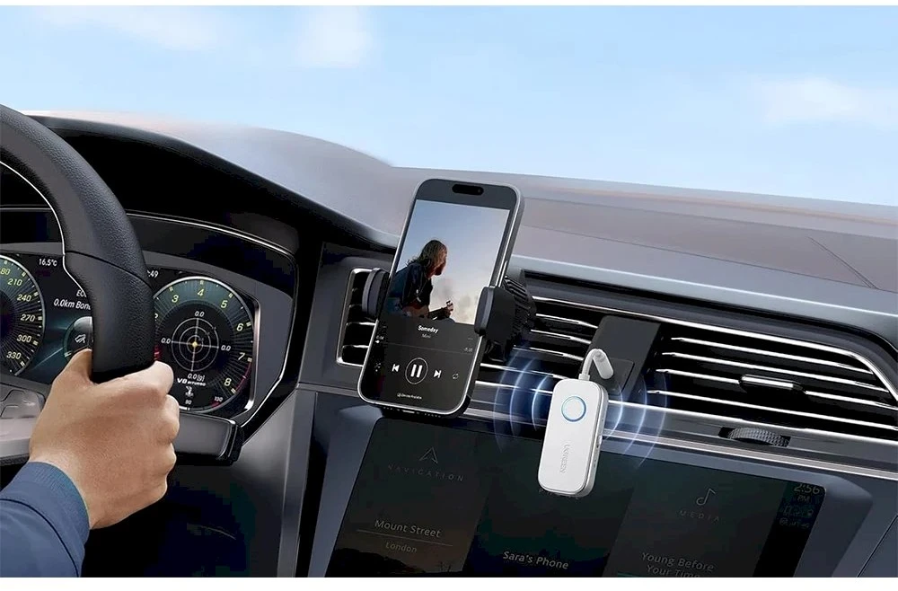 „Bluetooth 5.4“ siųstuvas UGREEN CM872 (baltas)