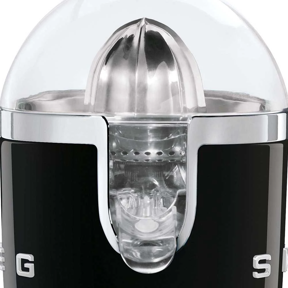 Smeg Citrusinių vaisių sulčiaspaudė CJF11BLEU, blizgi juoda