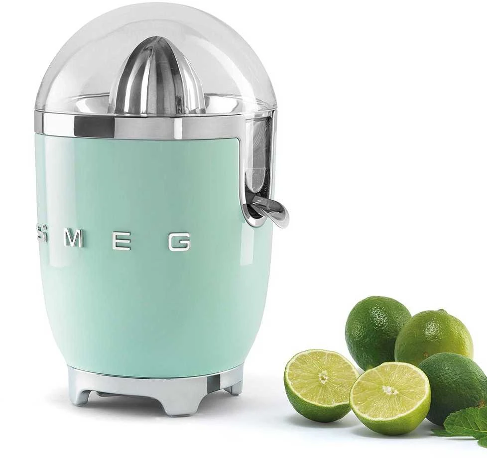 Smeg Citrusinių vaisių sulčiaspaudė CJF11PGEU, blizgi pastelinė žalia spalva