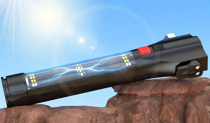 Solar žibintuvėlis Superfire D30, 310lm, 2000mAh