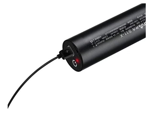 Mini žibintuvėlis Superfire S11-X 700lm USB Juodas