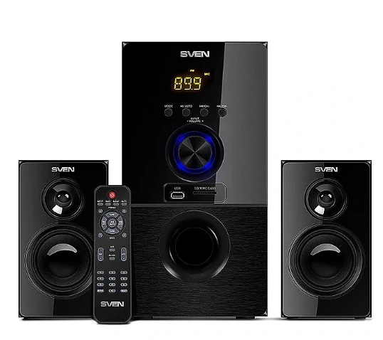 Kompiuterio kolonėlės Speaker Set computer SVEN SV-013233 (2.1, juodos spalvos)