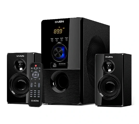 Kompiuterio kolonėlės Speaker Set computer SVEN SV-013233 (2.1, juodos spalvos)