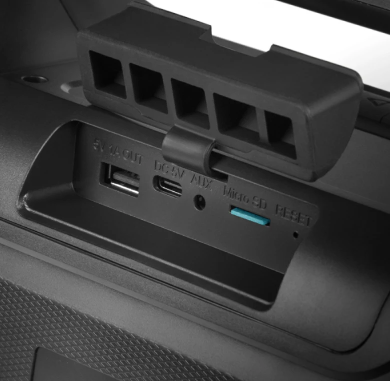 SVEN PS-390, juodas, power output 2x25W (RMS), Atsparus vandeniui (IPx5), TWS, Bluetooth, Micro SD, lithium battery, SV-021306