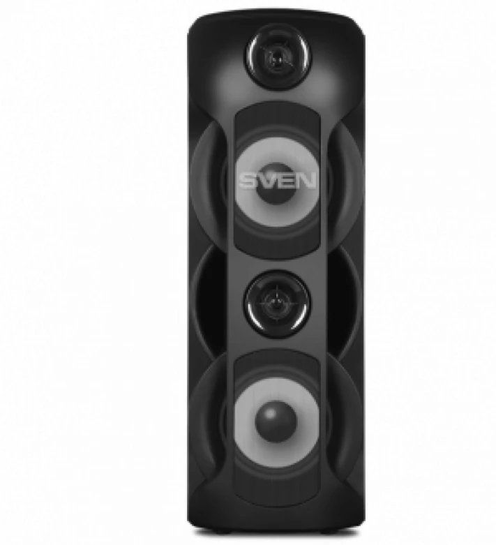 Garsiakalbis SVEN PS-720, juodas (80W, TWS, Bluetooth, FM, USB, Micro SD, LED ekranas, 4400mA*h)