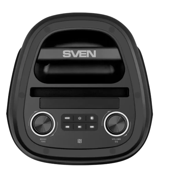 SVEN PS-850 (100 W, TWS, Bluetooth, FM, USB, Micro SD, LED ekranas, 8000 mAh)