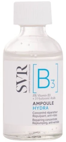 SVR Ampoule Hydra Repairing Concentrate Koncentratas veidui nuo raukšlių jautriai, dehidratuotai ir brandžiai odai, 30 ml