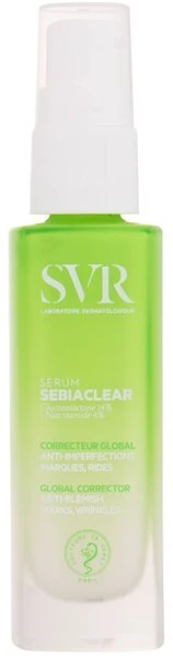 SVR Sebiaclear Anti-Ageing Adult-Acne Serumas veido netobulumus koreguojantis veido serumas, 30 ml