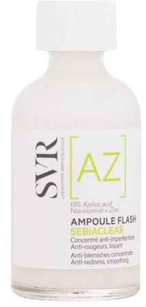 SVR Sebiaclear Ampoule Flash koncentruotas veido serumas su azelaino rūgštimi, 30 ml