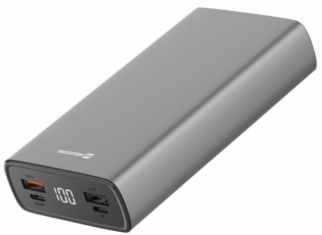 Swissten Powerbank 22013916 20000mAh pilka