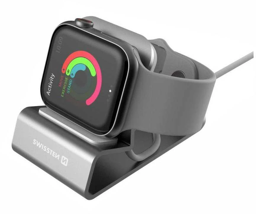 Swissten aliuminio stovas, skirtas Apple Watch