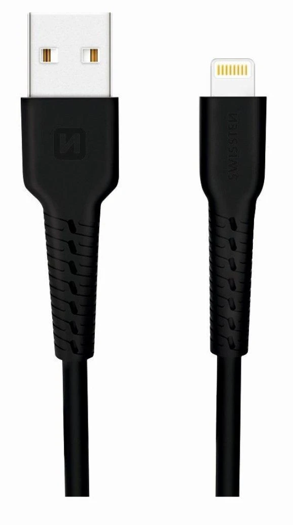 Swissten USB - Lightning 1.0m juoda