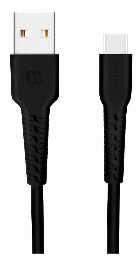 Swissten USB - USB-C 1.0m juoda