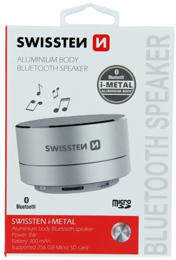 Swissten i-Metal garsiakalbis, sidabrinis (52104432)