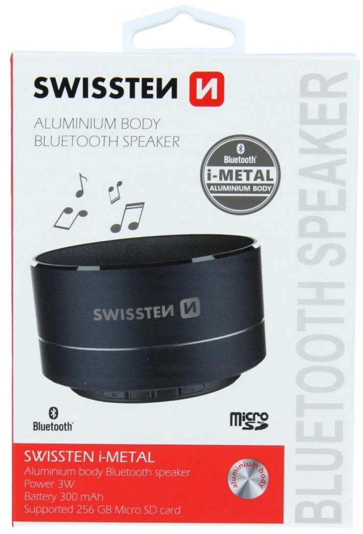 Swissten i-Metal garsiakalbis juodas (52104431)