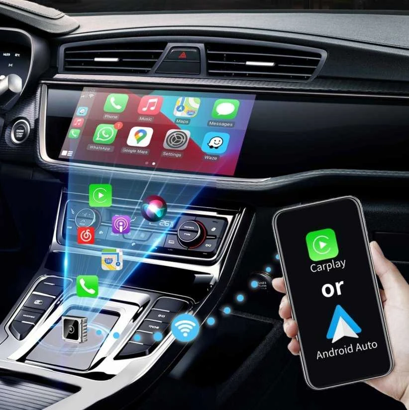 „Swissten CarLink“ adapteris (Apple CARPLAY/ANDROID AUTO) / „Bluetooth“ / USB-A/C