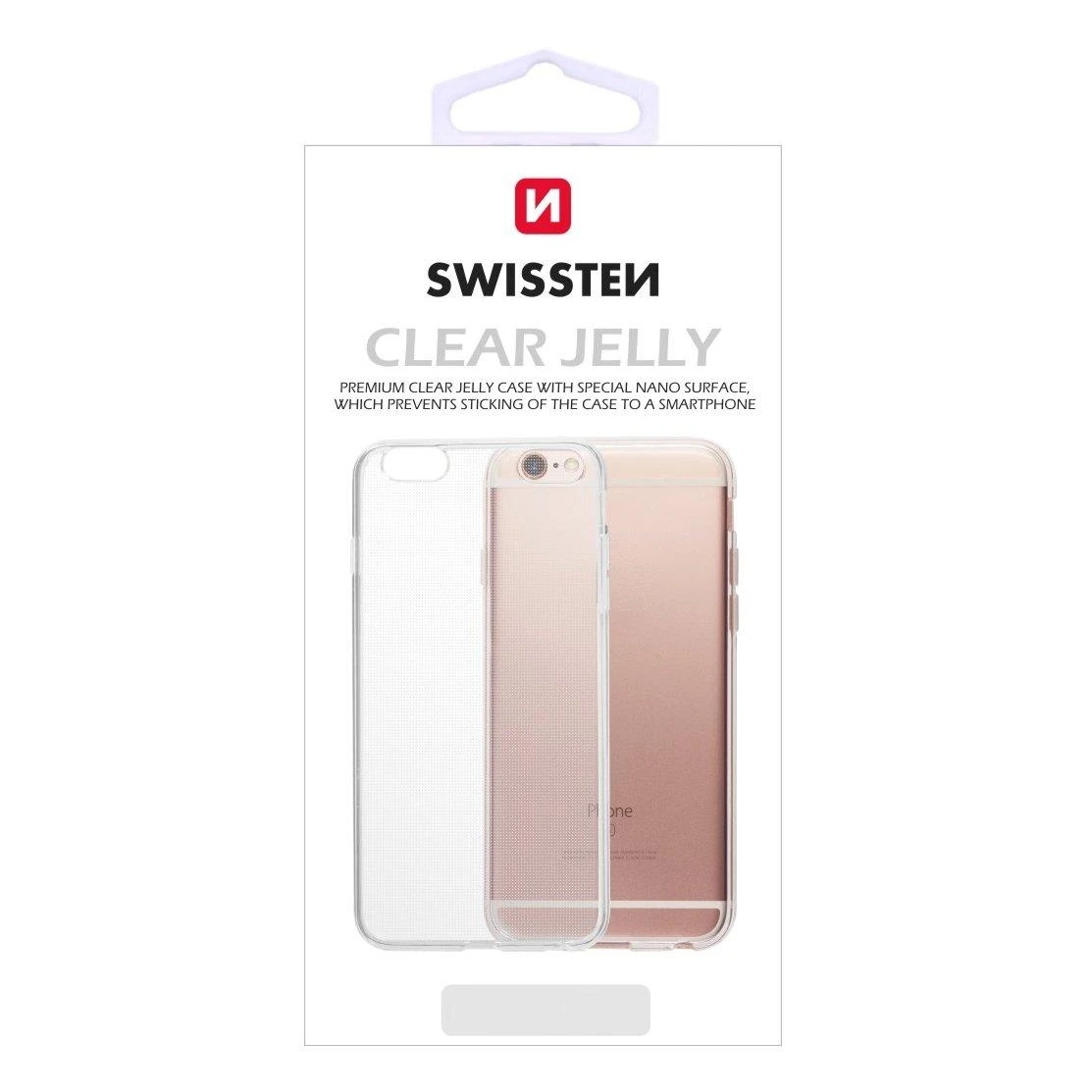 Phone Accessories Swissten Silicon Jelly apsauginis dėklas iPhone 7/8/SE 2 Skaidrus