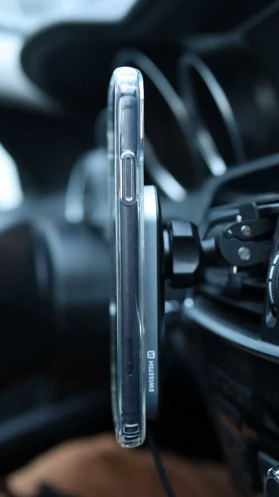 Dėklas „Swissten Clear Jelly Magstick“, skirta „iPhone 16 Plus Transparent“.