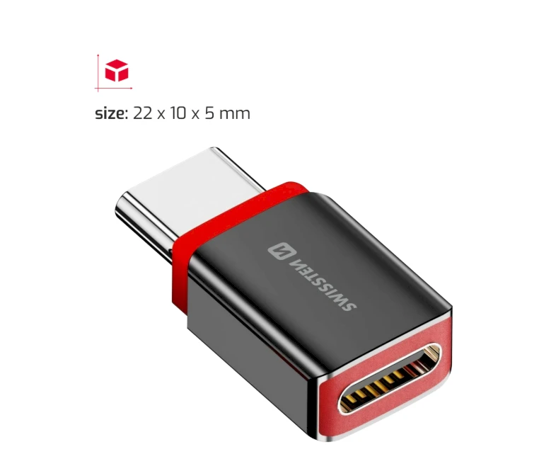 Swissten DataGUARD adapteris su matmenimis