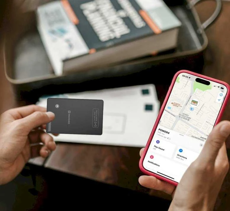 SWISSTEN FindCard išmanusis ieškiklis su Apple Find My funkcija, juodas