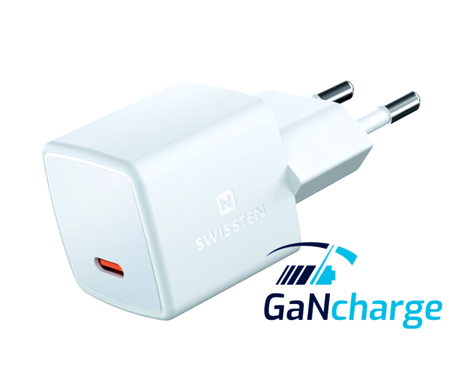 Įkroviklis Swissten Gan mini podróżna 1 USB-C 25 W