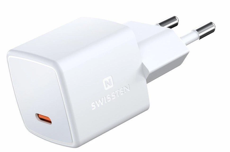 Swissten GaN USB-C 33W balta
