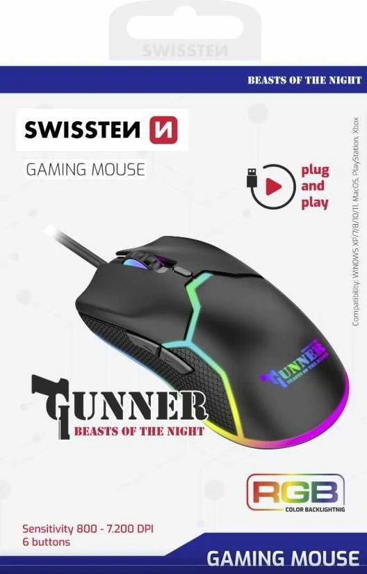 Pelė Swissten Gunner