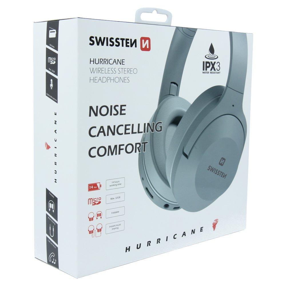 Swissten Hurricane Stereo Bluetooth Ausinės su FM / AUX / MicroSD | Varle.lt