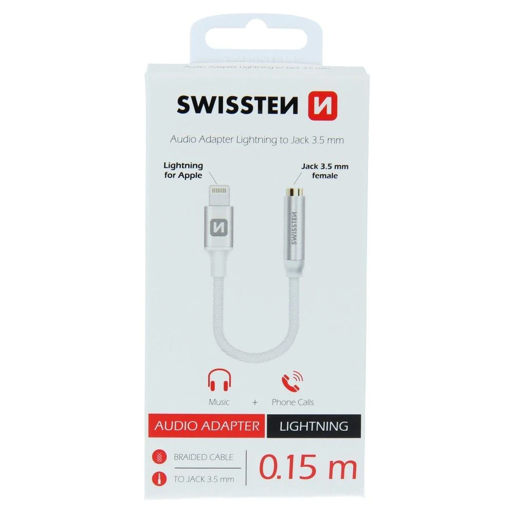 Swissten Lightning į 3,5 mm adapteris - originali pakuotė